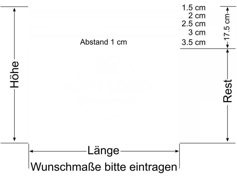 Logo als Sichtschutzfolie für Gewerbe