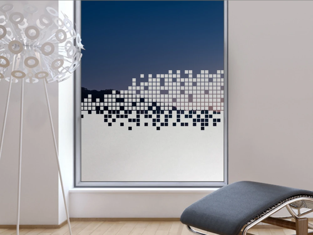 Milchglasfolie Design Quadrate