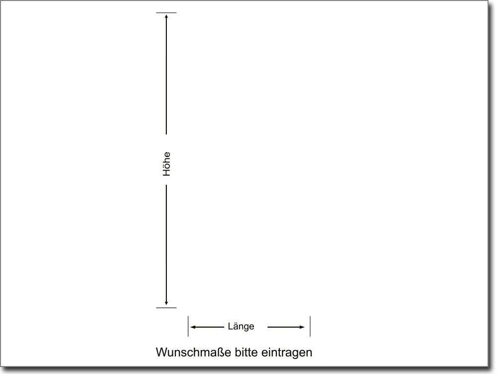 Milchglasfolie Streifen Linienharmonie - Ansicht Farbauswahl und Anleitung zur Größenberechnung