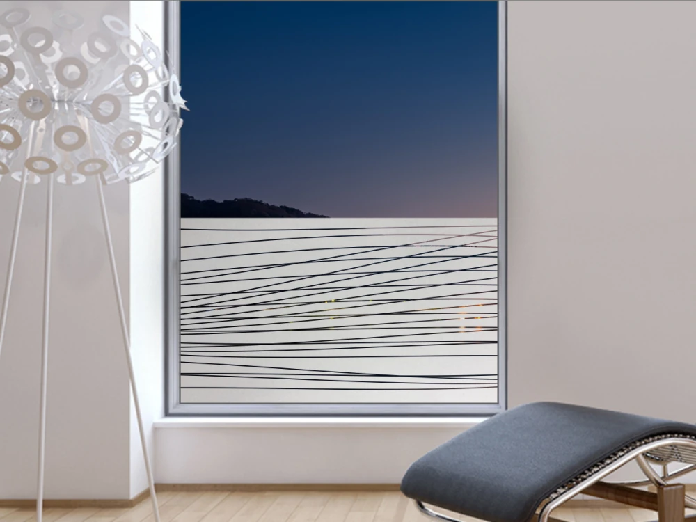 Milchglasfolie Streifendesign
