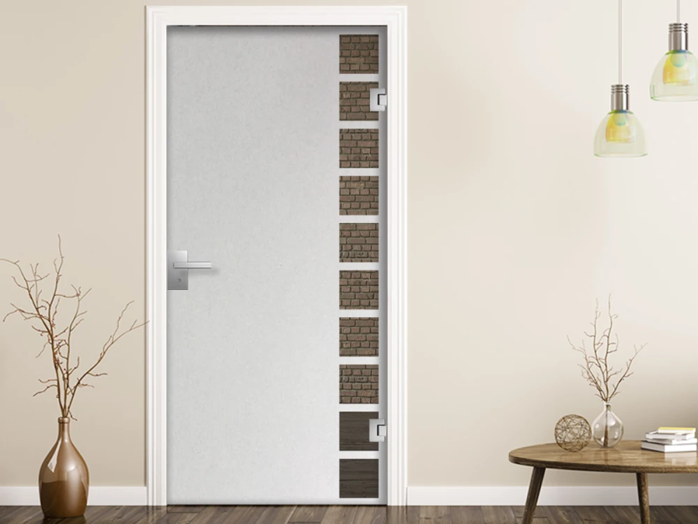 Milchglasfolie Viereck auf Zimmertür