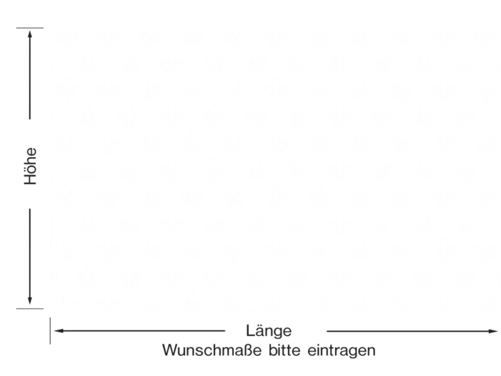 Fensterfolie in Musselinglas Optik Lilie