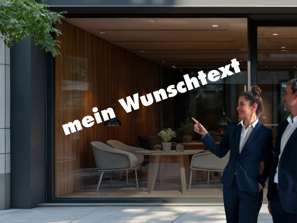 Personalisierte Schaufensterbeschriftung | 24