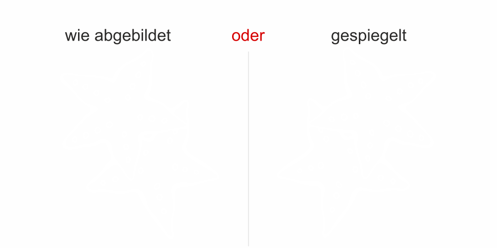 Scheibendekor Seestern