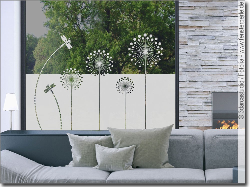 Moderne Pusteblume Fensterperle.de