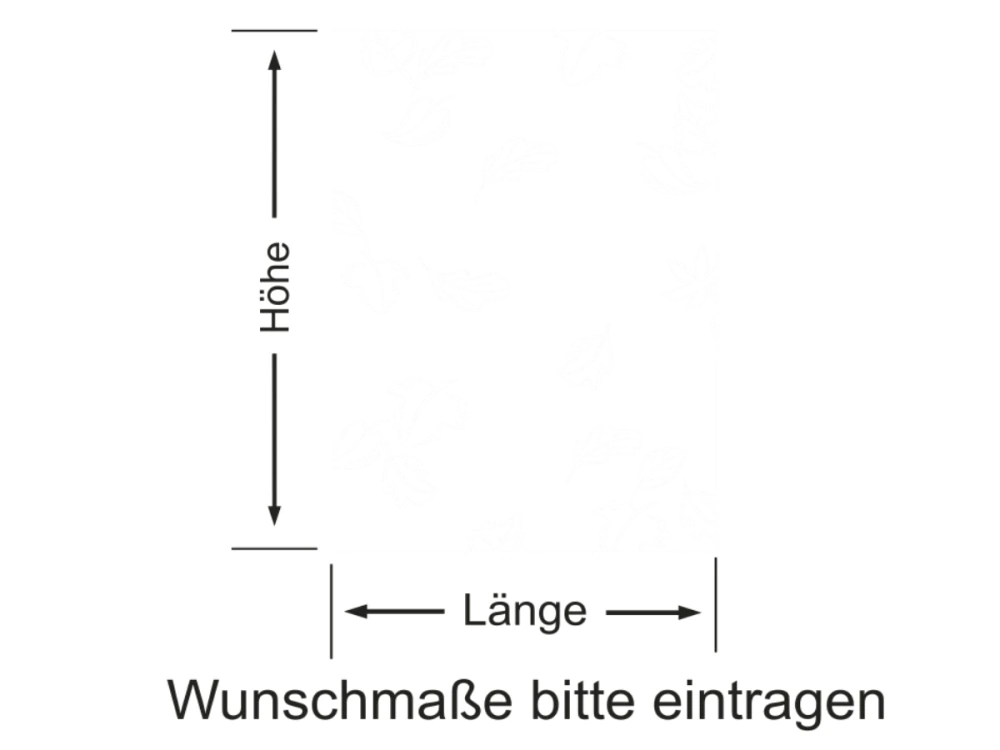 Sichtschutzfolie Blätter - Ansicht Farbauswahl