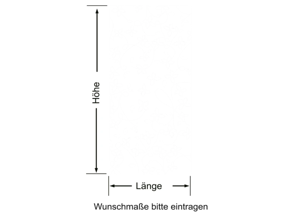 Sichtschutzfolie Blütenzauber - Ansicht Farbauswahl