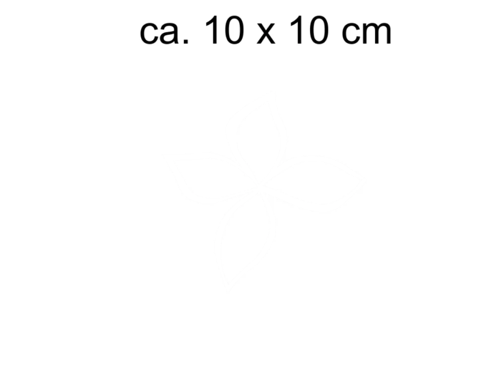 Sichtschutzfolie Blütenzauber - Ansicht Größeninformation und Farbauswahl