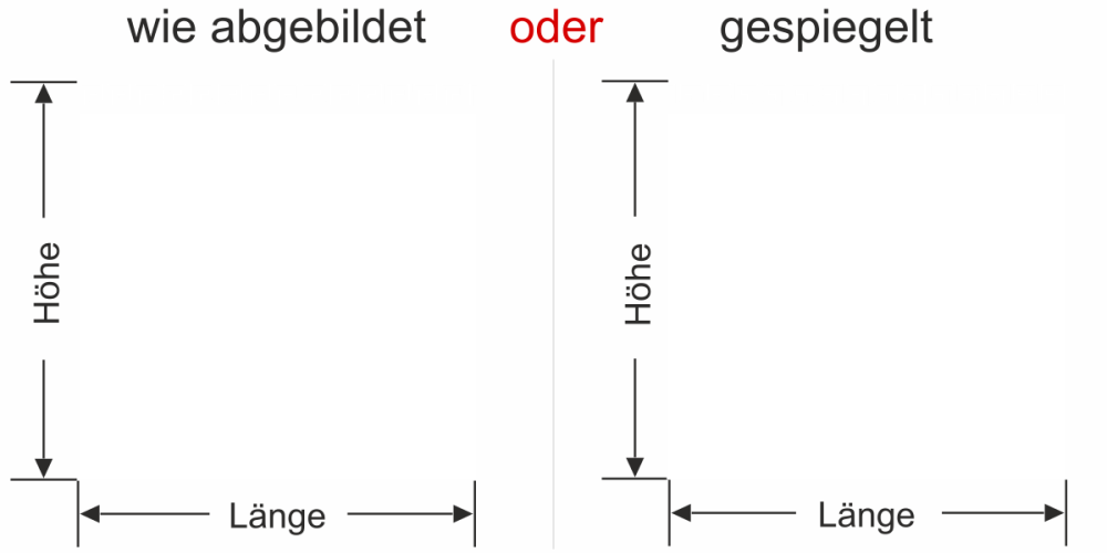 Sichtschutzfolie Gewerbe Griechische Bordüre - Ansicht Farbauswahl und Anleitung zur Größenberechnung