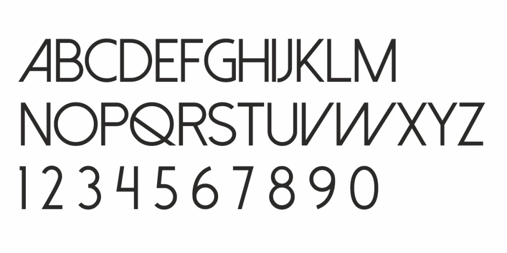 Sichtschutzfolie Gewerbe Kosmetikstudio - Ansicht Alphabet 1.Zeile