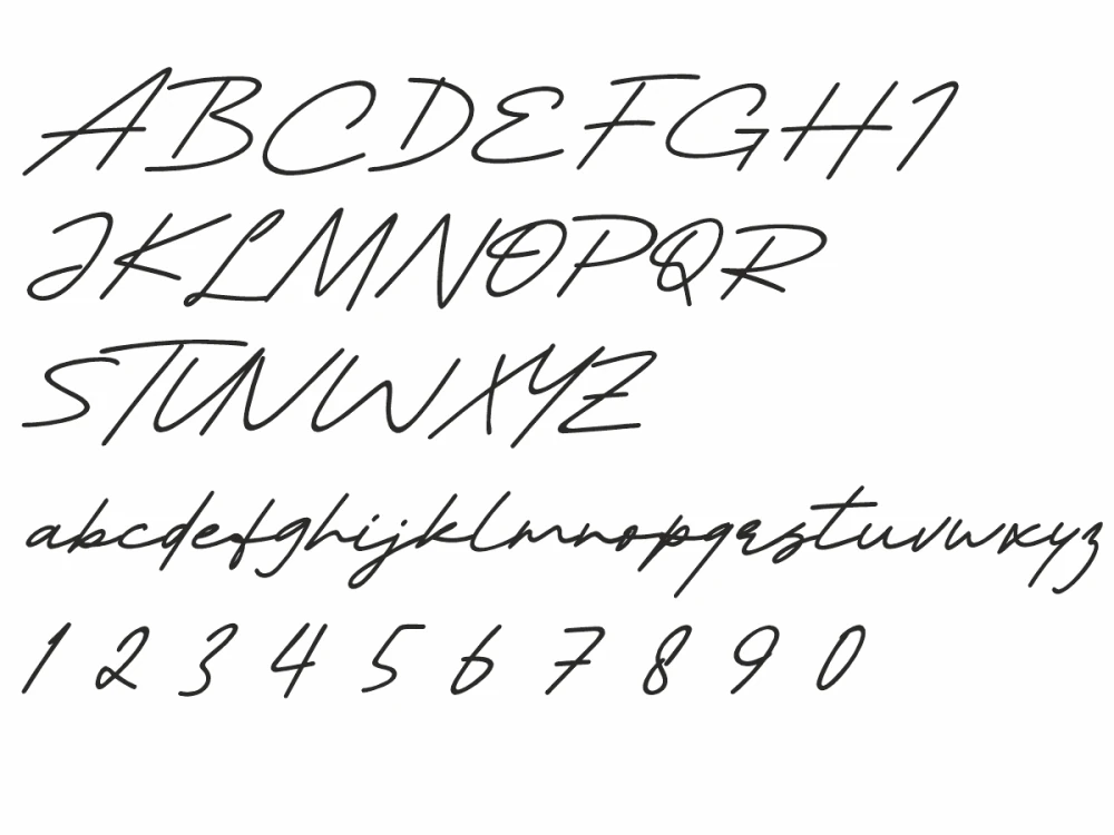 Sichtschutzfolie Gewerbe Kosmetikstudio - Ansicht Alphabet 2.Zeile