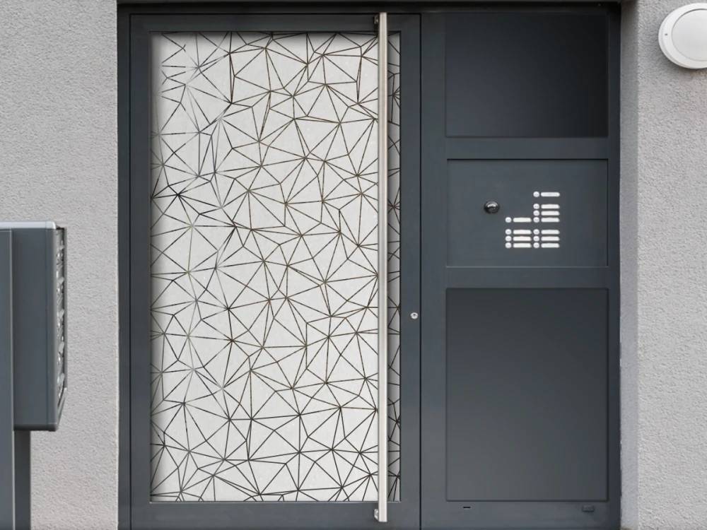 Sichtschutzfolie Gewerbe Polygone