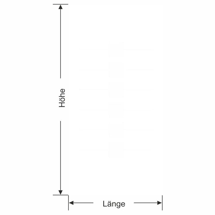 Sichtschutzfolie Gewerbe Quadratmuster - Ansicht Farbauswahl, Ausrichtung und Anleitung zur Größenberechnung