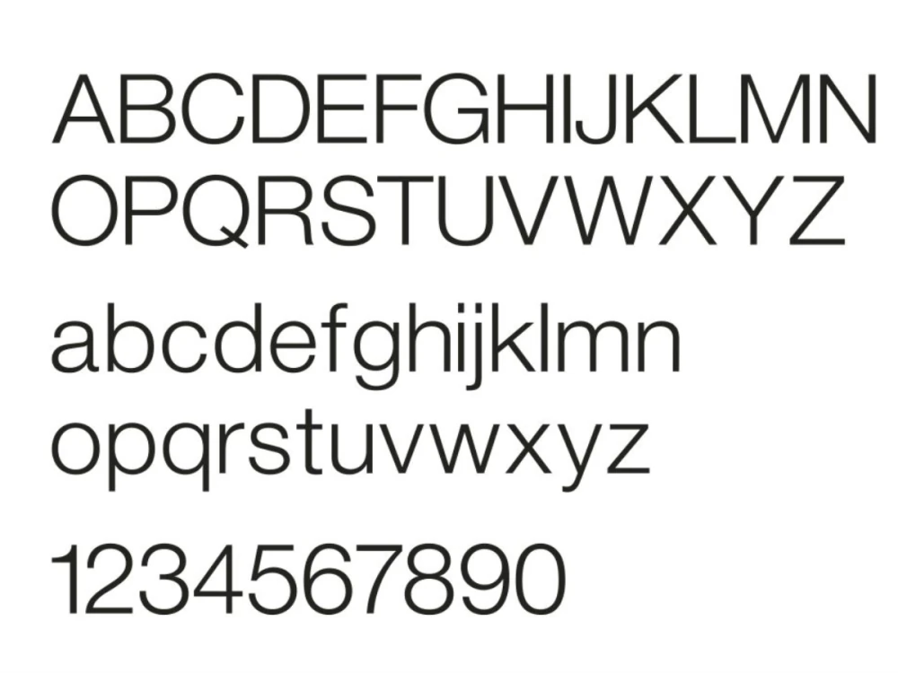 Sichtschutzfolie mit Wunschtext - Ansicht Alphabet