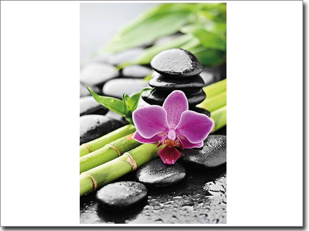 Glasbild als Sichtschutz mit Motiv Ruhe Glasbild als Sichtschutz mit Motiv Ruhe