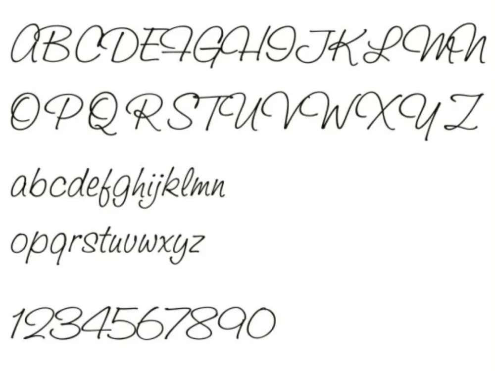 Sichtschutzfolie Tanzpaar - Ansicht Schreibschrift zur Textgestaltung