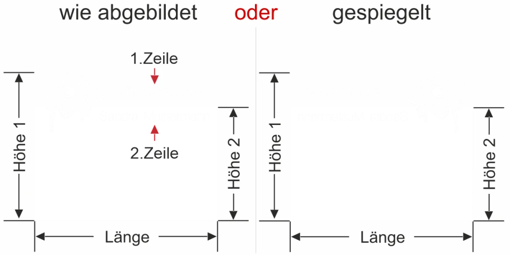 Sichtschutzfolie Tierarzt - Ansicht Farbauswahl