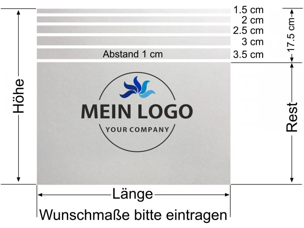 Türfolie Eigenes Logo als Digitaldruck