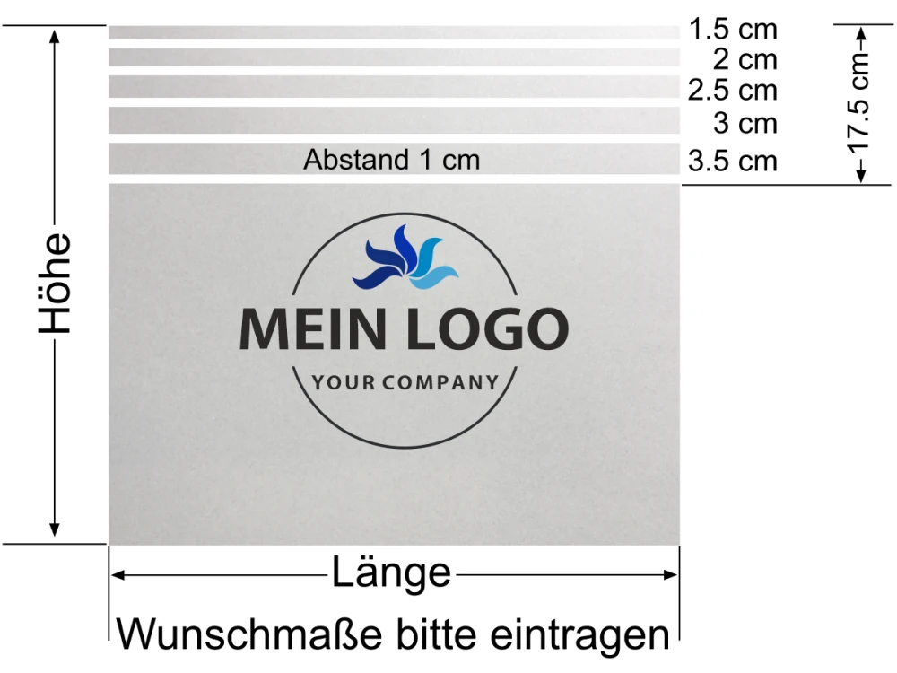 Türfolie Eigenes Logo als Digitaldruck - Ansicht Beispielbild