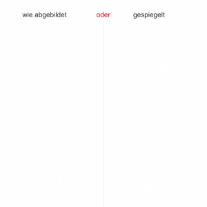 Glastattoo Gräser im Wind - Ansicht Ausrichtung mit Farbauswahl