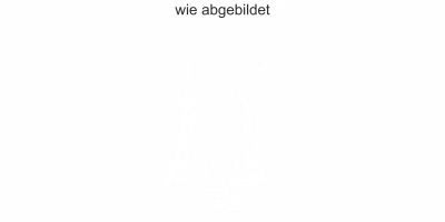 Glasaufkleber Eiffelturm Paris - Ansicht Ausrichtung und Farbauswahl
