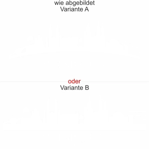 Glastattoo Wiesbaden Skyline - Ansicht Ausrichtung mit Farbauswahl und Variante