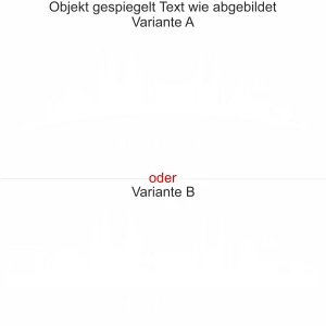 Glastattoo Wiesbaden Skyline - Ansicht Ausrichtung mit Farbauswahl und Variante