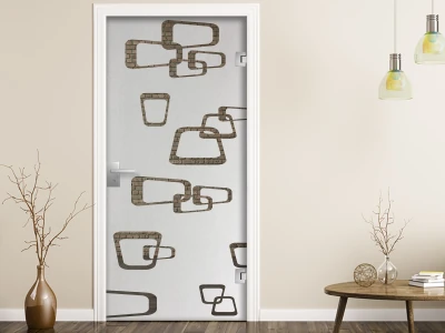 Milchglasfolie Retrodekor