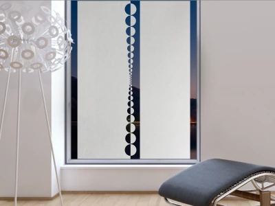 Glastür Sichtschutzfolie Kreisdesign