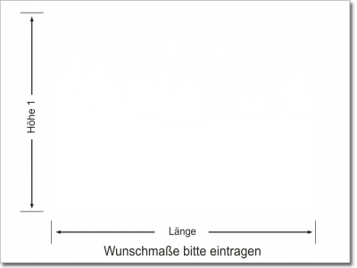 Fensterfolie Landschaft mit Bergen und Wald