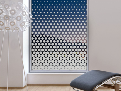 Tür Blickschutzfolie Verlauf Kreise