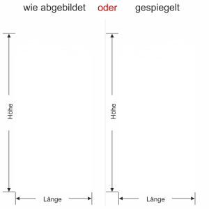 Tür Blickschutzfolie Design Welle