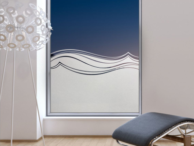 Tür Blickschutzfolie Design Welle
