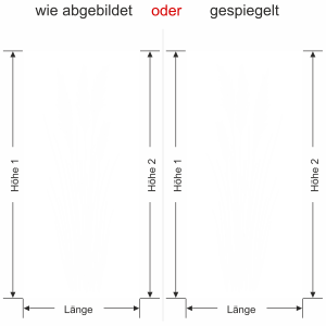 Glastür Fensterfolie Grashalme