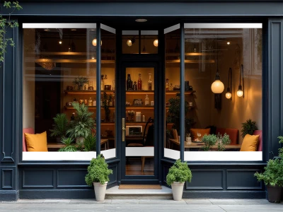 Schaufenster Farbfolie Zuschnitt