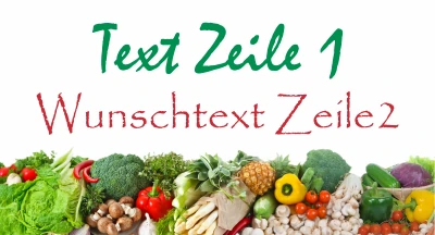 Glasbild Vegetarisch