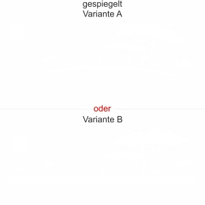 Fensteraufkleber Afrika - Ansicht Ausrichtung - Variante und Farbauswahl