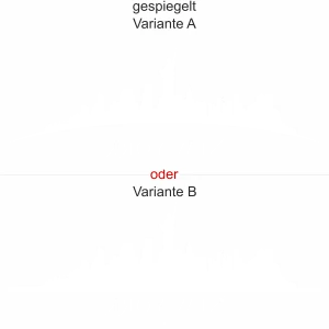 Glasdekor New York Skyline - Ansicht Ausrichtung mit Farbauswahl und Variante