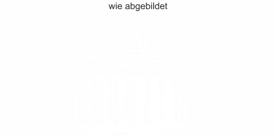 Glastattoo Brandenburger Tor - Ansicht Farbauswahl und Ausrichtung