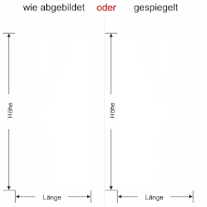 Türfolie Pusteblume mit Vogelschwarm