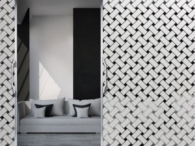 Milchglasfolie Geflecht