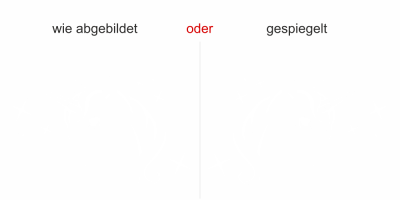 Glastattoo Einhorn - Ansicht Wunschfarbe