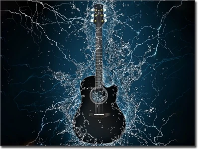 Fotofolie Gitarre