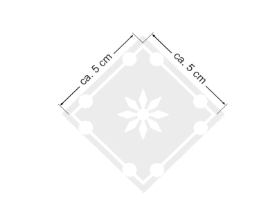 Sichtschutzfolie Musselin Optik 5 | Druck Wunschfarbe