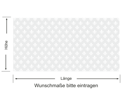 Sichtschutzfolie Fleur-de-Lis | Druck Wunschfarbe