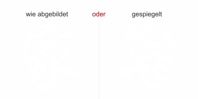 Fensteraufkleber mit chinesischem Zeichen Familie - Ansicht Ausrichtung mit Farbauswahl