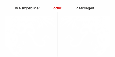 Glasdekor Dschungel - Ansicht Wunschfarbe und Ausrichtung