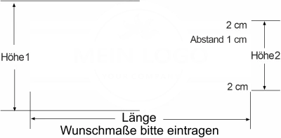 Durchlaufschutz für Glas mit eigenem Logo - Ansicht Farbauswahl