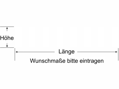 Durchlaufschutz für Glas mit breiten vertikalen Streifen - Ansicht Farbauswahl