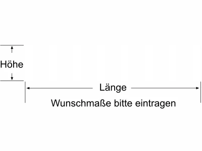 Durchlaufschutz für Glas mit mittelbreiten vertikalen Streifen - Ansicht Farbauswahl